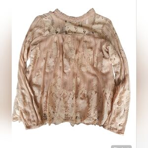 Xhilaration Pink Lace Blouse